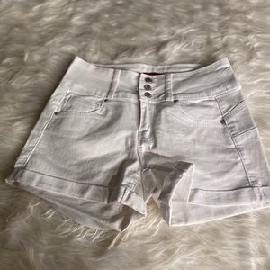 Brand new high waisted wax jean shorts